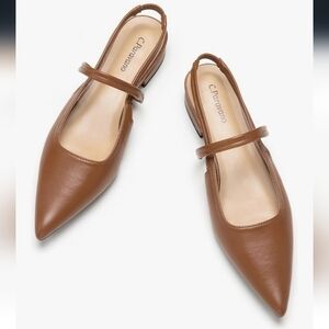 C.Paravano Women's Slingback Kitten Heel New